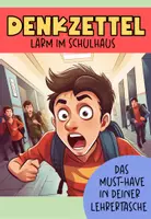 Vorschau - Arbeitsblätter - Denkzettel Lärm im Schulhaus / Schulgang, Abschreibtext, alternative zur klassischen Strafarbeit - Deckblatt