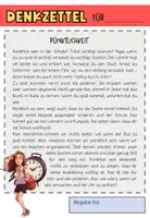 Vorschau - Arbeitsblätter - Denkzettel Unpünktlichkeit, zu spät kommen, alternative zur klassischen Strafarbeit - Seite 1