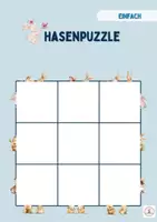 Vorschau - Spiele - Hasenrätsel in verschiedenen Schwierigkeitsstufen -Ostern - Seite 1