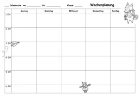 Vorschau - Anderer Materialtyp - Wochenplanungsformulare mit verschiedenen Motiven - Seite 2
