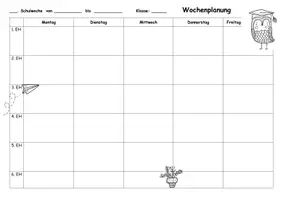 Vorschau - Anderer Materialtyp - Wochenplanungsformulare mit verschiedenen Motiven - Seite 3