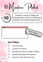 Vorschau - Arbeitsblätter - Das 10-Minuten-Plakat - Seite 1