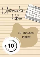Vorschau - Arbeitsblätter - Das 10-Minuten-Plakat - Deckblatt