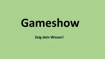 Vorschau - Präsentationen/Tafelbilder - Spannende Quiz-Gameshow zum Allgemeinwissen - Deckblatt