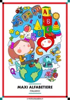 anteprima - Materiale di supporto/inclusione - Maxi Alfabetiere | Colori + B/N - Pagina di copertina