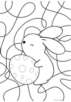 Vorschau - Mal- und Bastelvorlagen - Kunstidee Ostern - Ausmalübung Wasserfarben - Seite 3