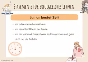 Vorschau - Poster - Mögliche Ziele für erfolgreiches Lernen - Seite 1