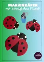 Vorschau - Mal- und Bastelvorlagen - Marienkäfer mit beweglichen Flügeln - Deckblatt