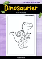 Vorschau - Mal- und Bastelvorlagen - Dinosaurierklasse Materialpaket - Dinosaurier Sparpaket - Seite 1