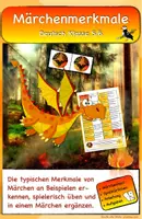 Vorschau - Mal- und Bastelvorlagen - Märchenmerkmale spielerisch üben (Domino-Spiel) - Deckblatt