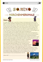Vorschau - Mal- und Bastelvorlagen - Märchenmerkmale spielerisch üben (Domino-Spiel) - Seite 2