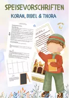 Vorschau - Arbeitsblätter - INTERRELIGIÖS: Speisevorschriften in Koran, Thora und Bibel - Deckblatt