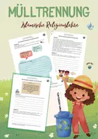 Vorschau - Unterrichtsreihen - MÜLLTRENNUNG ♻️ im KORAN - Islamische Religionslehre - Deckblatt