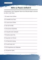 Vorschau - Arbeitsblätter - Arbeitsblatt Aktiv zu Passiv einfach - Seite 1