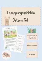Vorschau - Arbeitsblätter - Lesespurgeschichte Ostern Teil 1 - Deckblatt