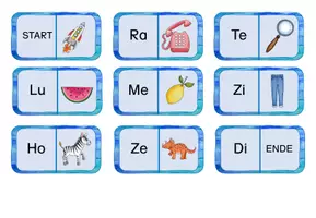 Vorschau - Spiele - Silbendominos - Silben lesen Klasse 1 - Seite 3