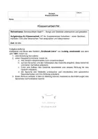 Vorschau - Klassenarbeiten - Klassenarbeit Großstadtlyrik Klasse 8 Ludwig Jacobowski: Großstadt-Lärm (1901) - Seite 1