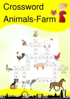 Vorschau - Arbeitsblätter - Crossword Englisch Animals on the Farm - Kreuzworträtsel Tiere auf dem Bauernhof - Deckblatt