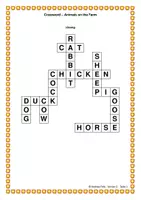 Vorschau - Arbeitsblätter - Crossword Englisch Animals on the Farm - Kreuzworträtsel Tiere auf dem Bauernhof - Seite 2