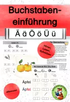 Vorschau - Arbeitsblätter - Buchstabeneinführung Ä Ö Ü Umlaute Übungen differenziert - Deckblatt