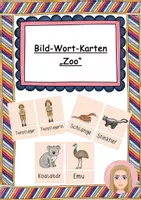 Vorschau - Spiele - Bild-Wort-Karten Zoo, Zuordnungsspiel - Deckblatt
