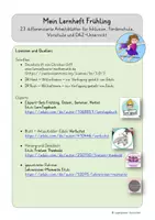 Vorschau - Unterrichtsreihen - Frühling Lernheft - Inklusion, Förderschule, Vorschule, Kindergarten - Seite 1