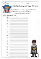 Vorschau - Arbeitsblätter - Deutsch - Richtig schreiben: Wörterbuch-Helden (Findefix), Zweit- und Drittklasslineatur - Seite 2