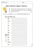 Vorschau - Arbeitsblätter - Deutsch - Richtig schreiben: Wörterbuch-Helden (Findefix), Zweit- und Drittklasslineatur - Seite 3