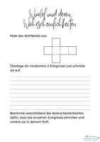 Vorschau - Arbeitsblätter - Würfel und Wahrscheinlichkeiten - Deckblatt