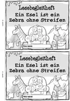 Vorschau - Arbeitsblätter - Ein Esel ist ein Zebra ohne Streifen | Lesebegleitheft | Klasse 2/3 - Seite 2