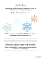 Vorschau - Arbeitsblätter - Schneeflocken und Symmetrien entdecken - Deckblatt