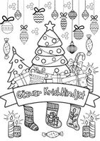 Vorschau - Mal- und Bastelvorlagen - Kartenpaket "Frohe Weihnachten" in 33 Sprachen zum Ausmalen DIN A4 - Seite 1