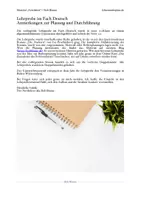 Vorschau - Lehrpläne/Lehrermaterial - Lehrprobe im Fach Deutsch (Stoffplanung und Unterrichtsentwurf) - Seite 1