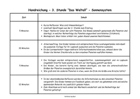 Vorschau - Stundenentwürfe - wachsendes Materialpaket zum Weltall - Seite 3