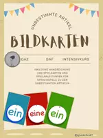 Vorschau - Spiele - Bildkarten unbestimmte Artikel DaZ/DaF - Deckblatt