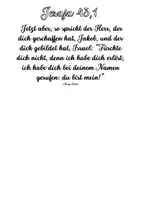 Vorschau - Mal- und Bastelvorlagen - Jesaja 43,1 - 4 - Bible Art Journaling - Seite 1