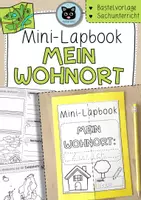 Vorschau - Arbeitsblätter - Mini-Lapbook | Mein Wohnort | Bastelvorlage - Deckblatt