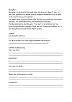 Vorschau - Arbeitsblätter - Was sind Metaphern? Aufgaben und Lösung - Seite 2