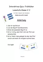 Vorschau - Interaktives Material - Frühblüher Interaktives Quiz - Seite 1