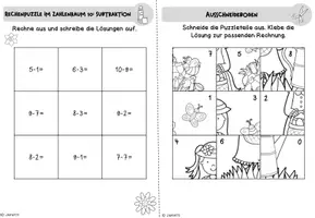 Vorschau - Arbeitsblätter - Rechenpuzzles Ostern – Zahlenraum 10 & 20 (mit/ohne Zehnerübergang) | Mathematik Klasse 1–2 - Seite 2