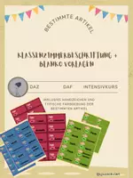 Vorschau - Fördermaterial/Inklusion - Klassenzimmer DaZ/DaF Beschriftung + Blanko Vorlagen - Deckblatt
