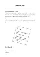 Vorschau - Test - Argumentative Writing (Test Klasse 9) A und B Teil - Deckblatt