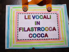 anteprima - Materiale per pittura e bricolage - Kit: Le vocali - Pagina di copertina