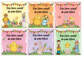 Vorschau - Bildkarten - Grußkarten für die Osterferien / Osterferiengruß - Seite 3