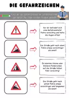 Vorschau - Arbeitsblätter - Polizei: Die Gefahrzeichen im Straßenverkehr - Seite 2