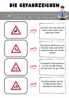 Vorschau - Arbeitsblätter - Polizei: Die Gefahrzeichen im Straßenverkehr - Seite 3
