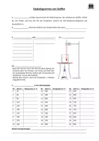 Vorschau - Arbeitsblätter - Experiment: Siedediagramm von Wasser - Deckblatt