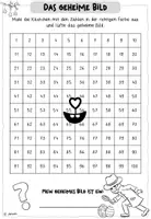 Vorschau - Arbeitsblätter - Geheimes Bild im Hunderterfeld – Ostern | Mathematik Zahlenraum 100 Klasse 2 - Seite 2