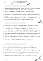 Vorschau - Unterrichtsreihen - Sachtext Tiere im Winter, Wald, Lesen, Lesekompetenz, Klasse, 4, 5, 6. - Seite 3