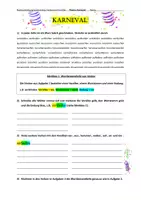 Vorschau - Arbeitsblätter - Verben mit Vorsilben (Präfix) bilden und verwenden THEMA: Karneval (für LRS, Deutschunterricht, Rechtschreibung) - Seite 1